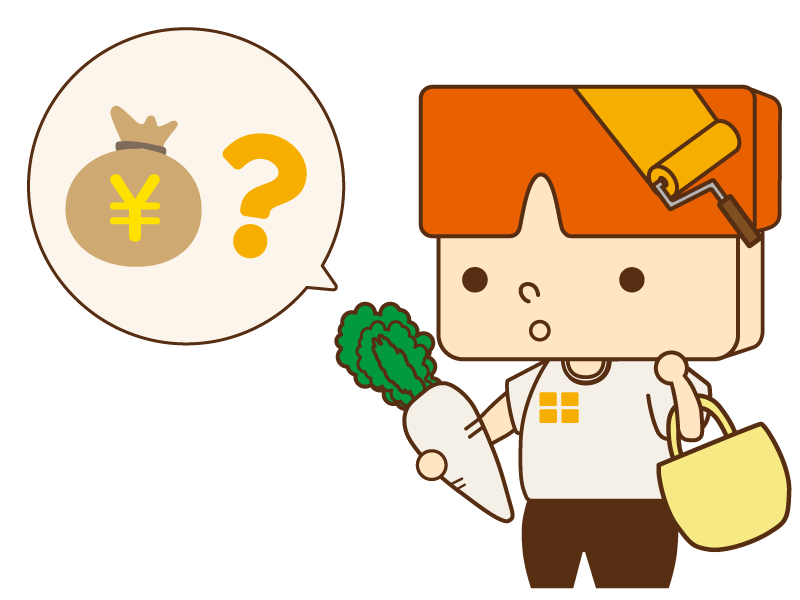 大根をもつぬりパトくん