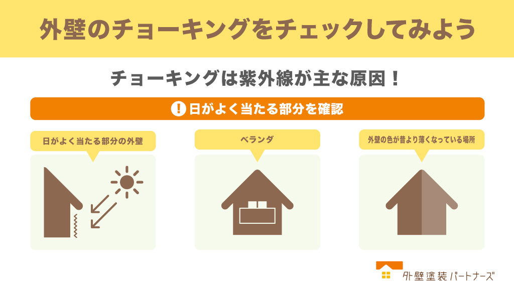 チョーキングの確認箇所