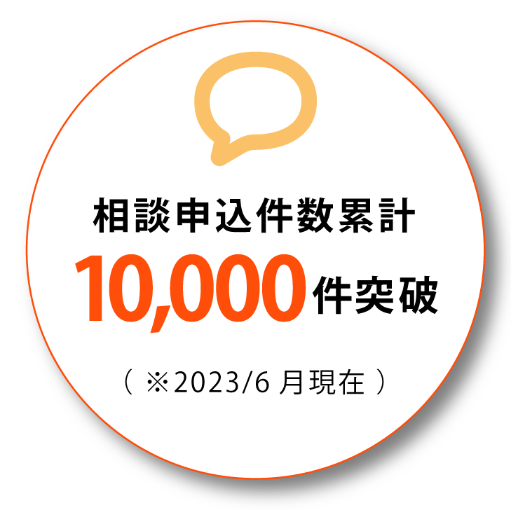 相談申込件数：累計10,000件突破