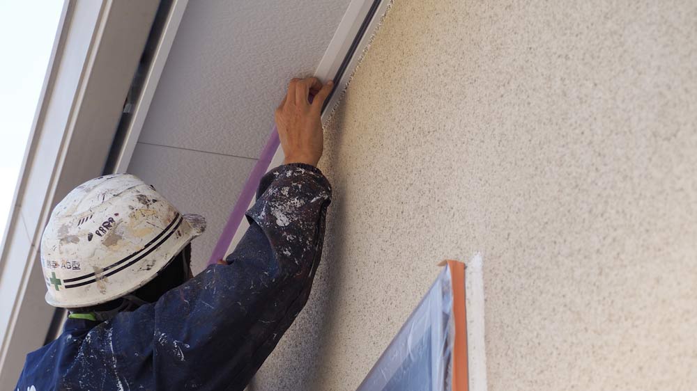 軒天の換気口の養生