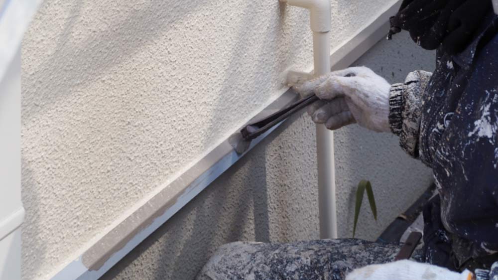 水切りの塗装(上塗り)