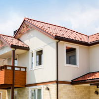 屋根の色ー茶色