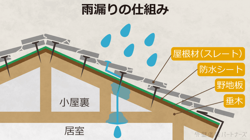 雨漏りの仕組み