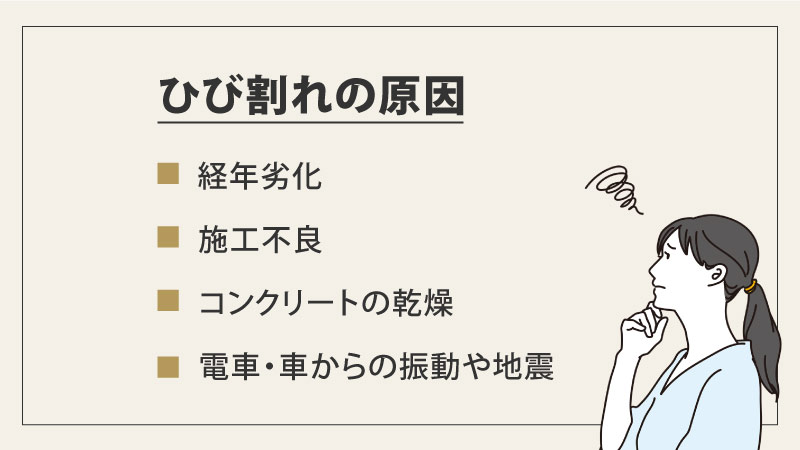 外壁のひび割れが発生する4つの原因