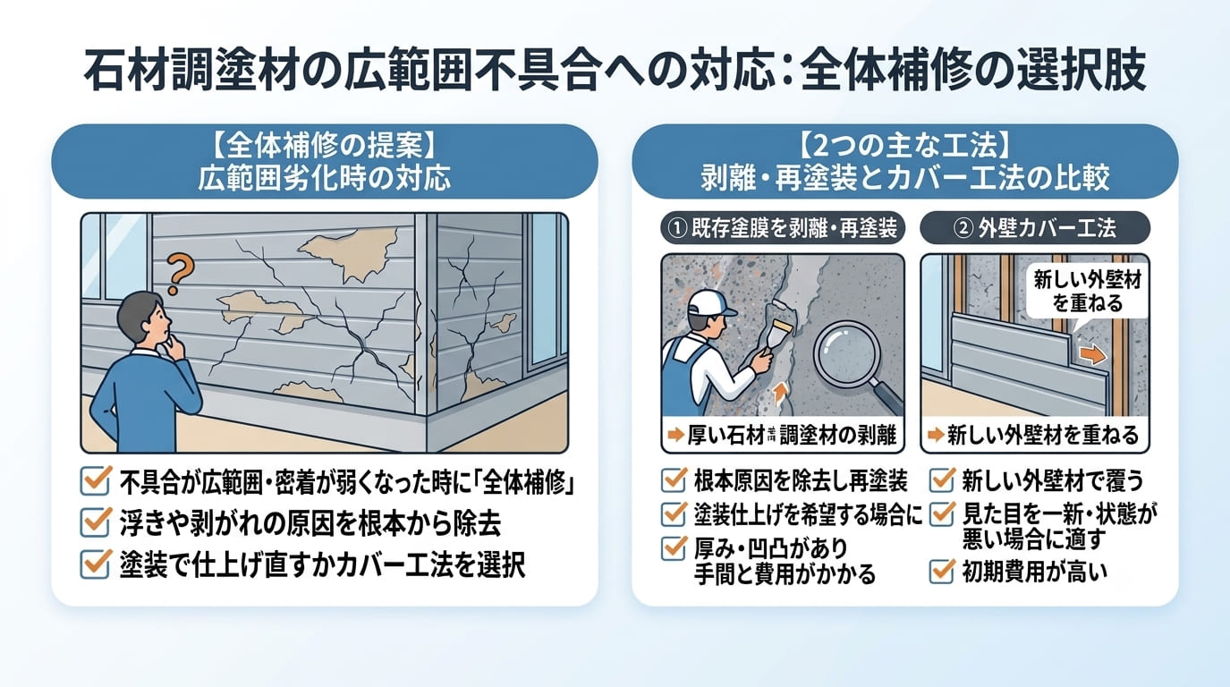 塗り直すかカバー工法